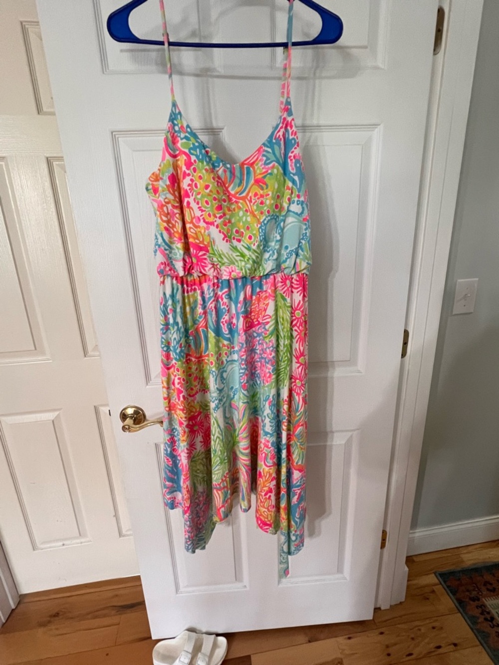 Vibrant Multicolor Spaghetti-Strap Sundress